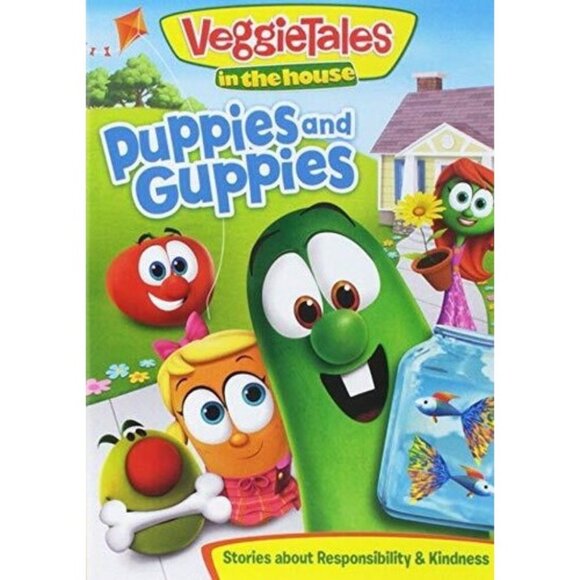 Veggie Tales Puppies and Guppies Stories about Responsibility & Kindness (DVD) - Picture 1 of 5